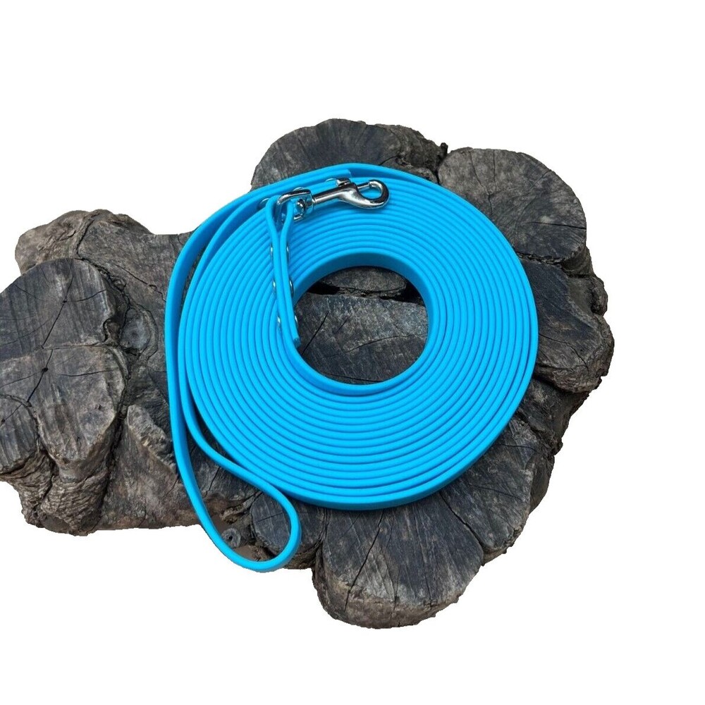 16’ Biothane Dog Leash - 1/2" width - waterproof, stink proof USA Made